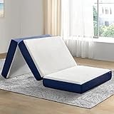 Molblly Folding Mattress, 3 inch Memory Foam Tri