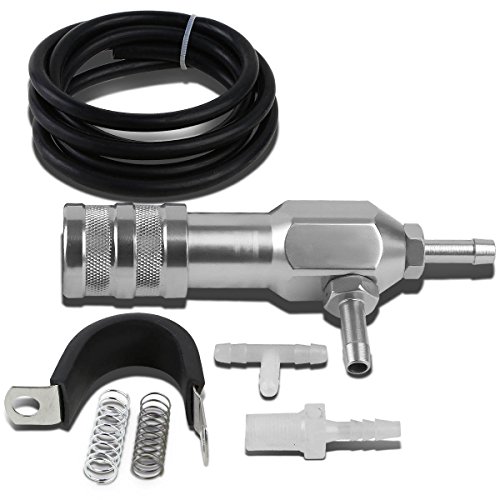 DNA MOTORING Manual Boost Controller, Universal Adjustable Turbo Engine Boost Controller, Aluminum Alloy-Silver, BC-T5-SL