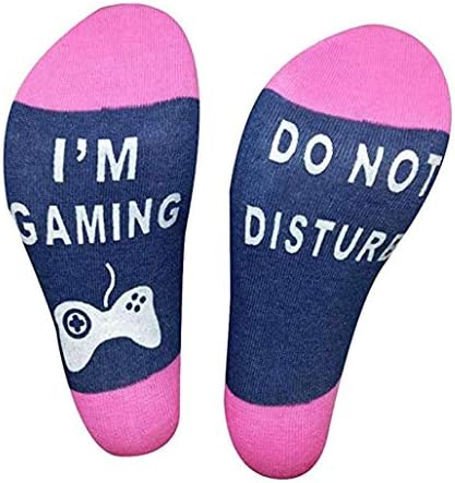 Unisex Mens Womens Socks Do Not Disturb I'm Playing Funny Ankle Sock Novelty Stocking