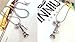 Godyce Heart Key Crown Eiffel Tower Pendant Necklace Women Gril - Stainless Steel Silvering