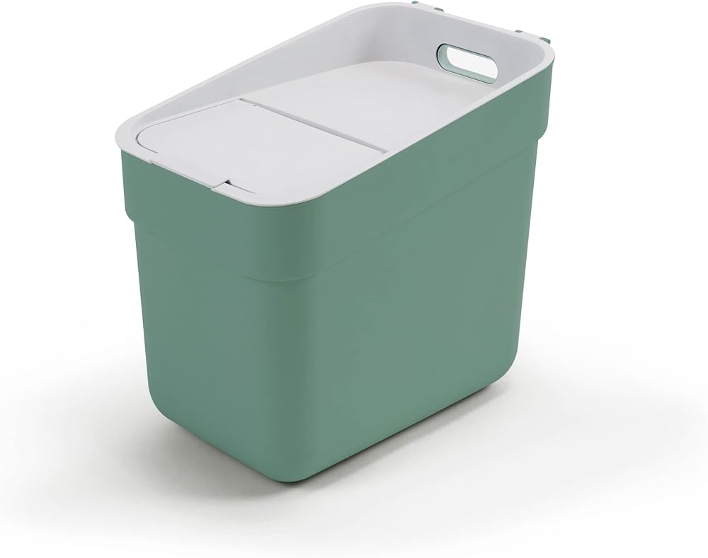 Curver Ready to Collect 20L Green Lift Top Bin 100% Recycled