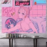 Kawaii Home Decor Wall Hanging Tapestry Anime Girl