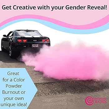 Gender Reveal Exhaust Powder 10 Pack By Chameleon Colors 70 Gram Burnout Powder Packets 5 Pink And 5 Blue Individual Color Powder Bags Burnout Smoke Color For Gender Reveal Car Party Amazon Sg Home