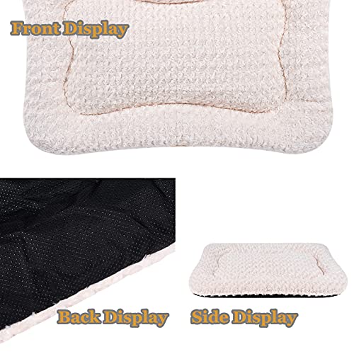 Coohom Deluxe Plush Calming Dog Bed Pet Cushion Crate Mat,Machine Wash
