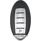X AUTOHAUX 434MHz KR5TXN4 Replacement Smart Proximity Insert Keyless Entry Remote Key Fob for Nissan Rogue 2019 2020 2021 5 Buttons 4A Chip SUV Key 285E3-6RR7A S180144507
