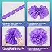 Pawliss Mermaid Party Supplies Set Decoration, Happy Birthday Banner, Balloons, Pom Poms Flowers, Foil Metallic Curtains, for Girl's Under The Sea Theme Baby Shower Party
