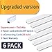(Pack of 6) LED T5 Integraded Single Fixture 4FT,20W,2200lm,6500K (Super Bright White),Utility led Shop Light, LED Ceiling light and Under Cabinet Light, Corded electric with built-in ON/OFF switch