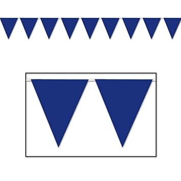 200 Foot Blue Pennant Banner 12 X 18 Flags 96 Flags Amazon Co