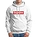 Supreme Logo Unisex Hoodie White Size L