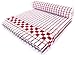 Fecido Classic Kitchen Dish Towels - Heavy Duty - Super Absorbent - 100% Cotton - Professional Grade Dish Cloths - European Made Tea Towels - Set of Two, Red
