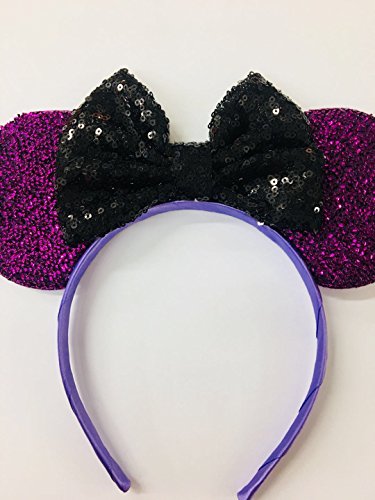 The Nightmare before Christmas inspired ears, Jack ears, Sally inspired ears, Mickey Ears, Halloween Disney Ears,purple minnie ears