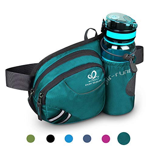 WATERFLY Riemtas, heuptas met flessenhouder voor dames en heren, ademend, voor hardlopen, fietsen, kamperen, klimmen… - Image 8