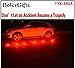 BolerGifts Road Flares Safety Emergency LED Lights Beacon with Magnetic Base for Car and Outdoor Sports (Red)