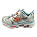 Skechers Kids Blissful Light-Up Sneaker,Silver/Multi,2 M US Little Kid