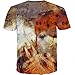 Nemolemon Men's Fashion 3D Print Uchiha Sasuke Casual Cartoon T-Shirts, Sasuke, XXL