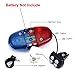 Comsmart Bike Light 6 LED Bicycle Lights Cycling Night Light Horn Alarm Bell Super Loud 4 Loud Siren Sound Trumpet