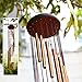 4-FQ Wind Chimes, Wind Bells Outdoor Long Garden Chimes Wind Chimes Outdoor Amazing Grace Windchimes Large Deep Tone for Home Garden Decoration (Golden)