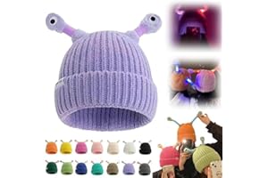 GENERIC Monster Tentacles Hat, Glowing Little Monster Knit Hat,Cute Glowing Little Little Monster Knit Beanie Retractable Tentacles