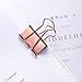 Paper Clips Binder Clips Push Pins Sets with Acrylic Box for Office Supplies, School Accessories and Home Supplies (Rose Gold)