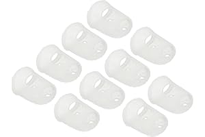 PATIKIL Finger Tips Anti Slip Fingertip Protector, 20 Pack 30mm Silicone Finger Guard for Paper Sorting Sewing Guitar Playing