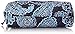 Vera Bradley Women's Cotton Large Zip Cosmetic Makeup Organizer Bag, Blue Bandana, One Size