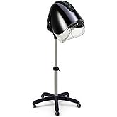 OIYALI Professional Stand-up Hooded Hair Dryer,with Smart Touch Control Panel, 1000W 8-Speed Settings, Negative ion and Ozone Functions,with Bonnet Portable Blow Dryer, for Salons and Home use.