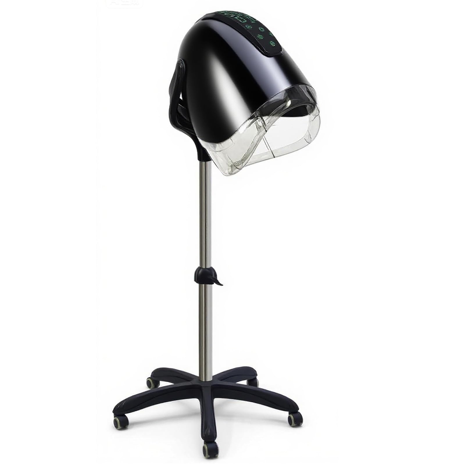 Photo 1 of Professional Stand-up Hooded Hair Dryer,with Smart Touch Control Panel, 1000W 8-Speed Settings, Negative ion and Ozone Functions,with Bonnet Portable Blow Dryer, for Salons and Home use. (Black)