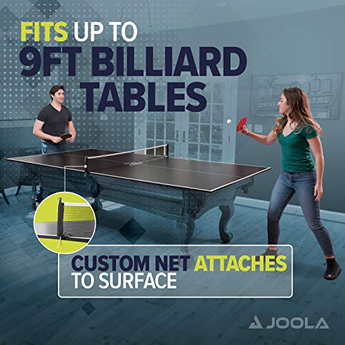 JOOLA Regulation Table Tennis Conversion Top with Foam Backing and Net