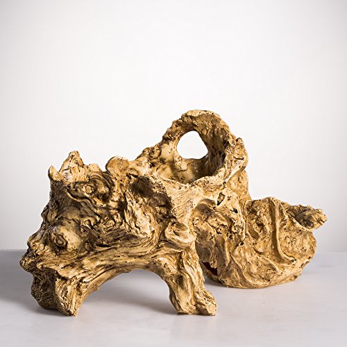 NCYP Artificial Twisted Driftwood Planter Resin Tree Toot Flower Pot Large Sculpture Succulent Air Plants Multilayer Irregular Hallow Out Holder for Decoration No Plants 13 X 5.5 X 7 Inches