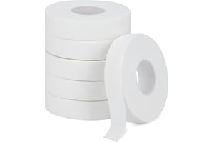 6 Rolls Athletic Finger Tape, 60m Long Athletic Sport Wrap Elastic Tape Finger Wound Medical Stretch Self Adherent Waterproof