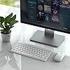 Small Wireless Keyboard and Mouse, seenda Ultra Compact Rechargeable USB Keyboard and Mouse Combo with Portable Size Low…