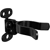 VIVIDA Wall Mount Flat Back Gate Latch 1-3/8", Black Gate Fork Latch, 1 PCS | For 1-3/8" Gate Frame, Mounts to Wooden Fence Post or Wall, Black Chain Link Fence Parts