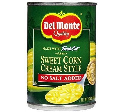 Del Monte No Salt Added Cream Style Sweet Corn (2 Pack) - Image 2