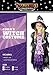 Spooktacular Creations Halloween Fairytale Witch Dress for Kids, Girls Cute Witch Costume Deluxe Set with Broom for Toddler Halloween Role Play Parties, Purple (S 5-7yrs)
