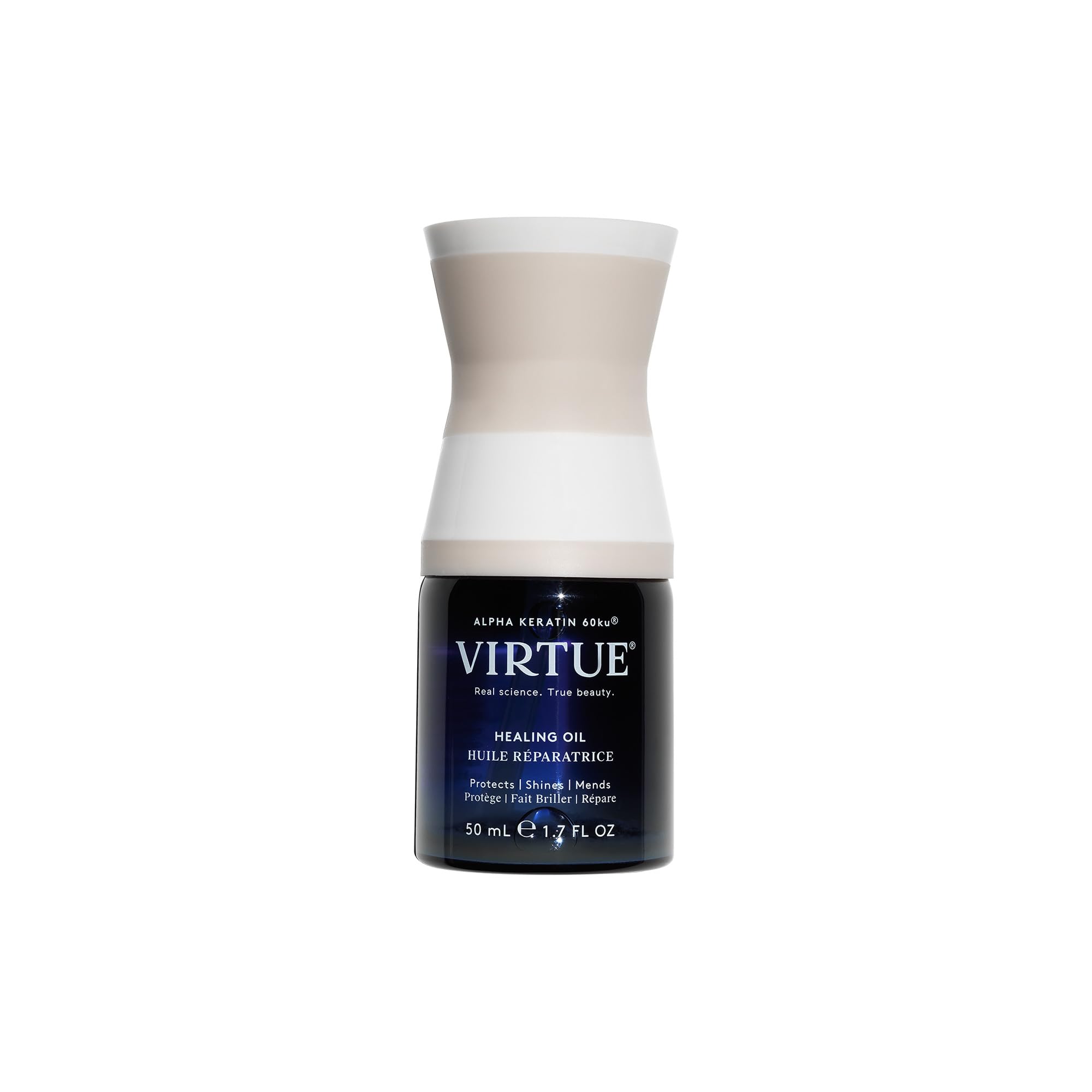 Virtue Healing Hair Oil | Lightweight Hair Serum | Shake to Activate | Adds Shine & Repairs Damaged Hair | 50 ml