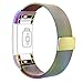 AK Fitbit Charge 2 Bands, Adjustable Milanese Stainless Steel Metal Band Strap with Magnetic Closure Clasp for Fit bit Charge 2 HR Fitness Tracker