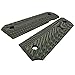 EXEL Cool Hand 1911 Full Size G10 Slim Grips, 3/16 Thin, Big Scoop, Ambi Safety Cut, OPS Texture, These Grips Only Work with Short Bushings, OD Green/Black, HH1S-J1S-21