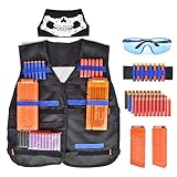 Walsilk Children Kids Tactical Vest Kit for Nerf Guns N-Strike Elite Series,Adjustable Elite Tactical Vest Jacket Kit,Perfect Gift for Kid Toy Play or Other Outdoor Activities