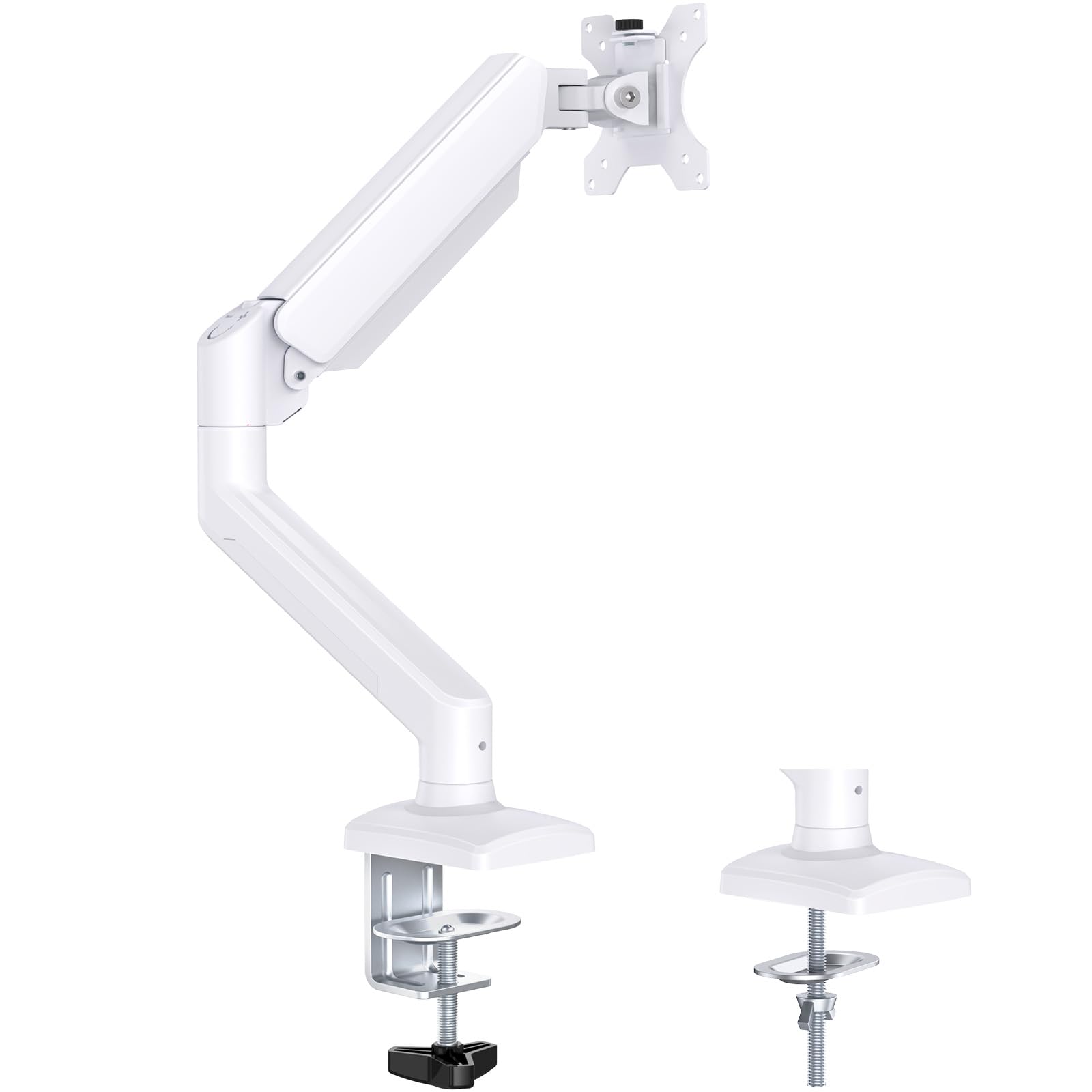 ErGear PC モニターアーム 13-32インチ対応 耐荷重2-8kg ホワイト/白 ディスプレイアーム pc vesa アーム ガススプリング式 シングル クランプ式 グロメット式商品画像