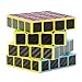 Twister.CK Carbon Fiber Sticker 4x4x4 Puzzle Cube ,Speed Cube Puzzle Cube Black 60mm,Smooth Magic Cube Puzzles,Great Corner Cutting,Turns Quicker and Smoother Than Original,100% !