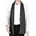 Vbiger Unisex knitted Scarf Warm Wrap Shawl Thickened Winter Infinity Scarf for Men and Women (Dark Grey)
