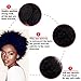 Veravicky Unprocessed Virgin Afro Kinky Curly Hair Extensions for Black Women Natural Color (10