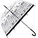 HAOCOO Street Clear Umbrella,Bubble Transparent Fashion Dome Auto Open Umbrella Windproof for Outdoor Weddings or Events