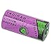 Tadiran 3.6 Volt, 1450 mAh, 2/3 AA Lithium Battery