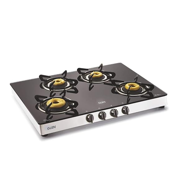 Buy Glen 4 Burner LPG Gas Stove 1048 GT Brass Burner Online at