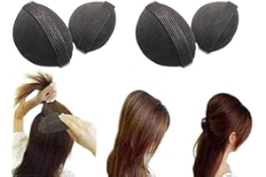 WENDY MALL 4Pcs/2Pair Big Hair Base Bump Styling Insert Tool Volume Fluffy Princess Styling Increased Hair Sponge Pad Self Adhesive For Women Girls Hair Accessory