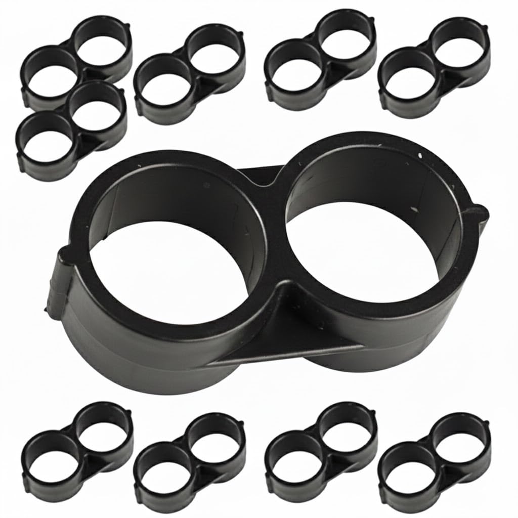 Suinga. Bottle Stopper Squeegee 16 mm Prevents Water Pouring in Drip Tube Diameter 16mm Black. Pack of 10 Drip Irrigation Chokers.
