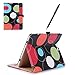 ProCase Galaxy Tab S2 9.7 Case - Leather Stand Folio Case Cover for Galaxy Tab S2 Tablet (9.7 inch, SM-T810 T815 T813) - Circles