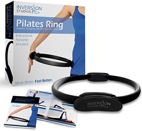 Inversion Studios Pilates Ring with Instructional Pamphlet and Video Access - Black