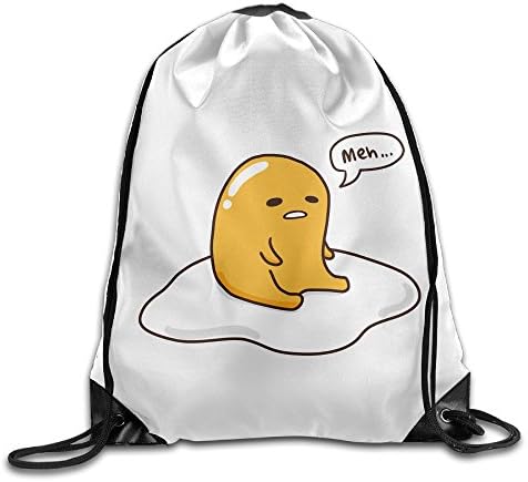 Cartoon Gudetama Lazy Yolk Meh Drawstring Backpack Sackpack